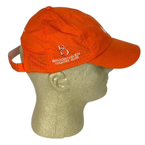Nike Golf Orange Adjustable Cap OS Embroidered Brookhaven Country Club Dallas - Picture 2 of 8